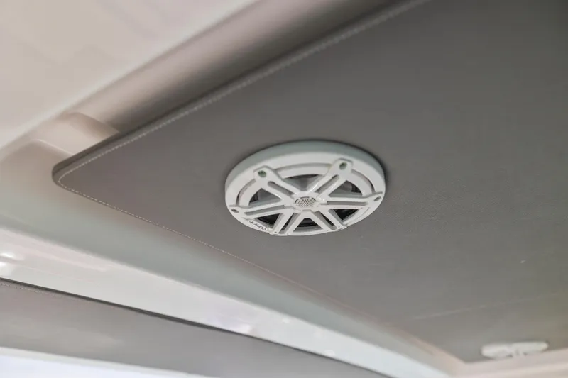Slide: The Image of Ceiling speaker on 2021 Tiara Sport 34 LS boat interior. - 36