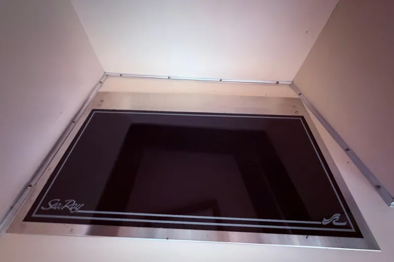Slide: The Image of 1987 Sea Ray 340 Sedan Bridge electric 2 burner cooktop in the galley - 43