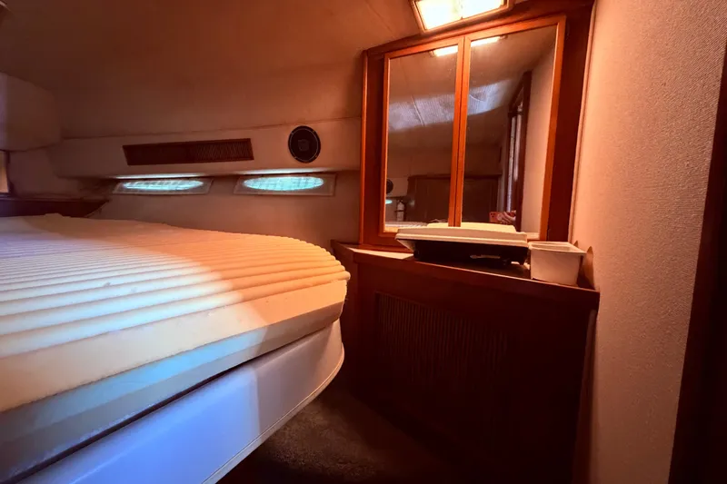 Slide: The Image of v berth cabin view of the vanity and storage area - 53