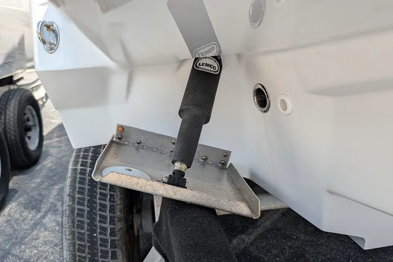 Slide: The Image of 2021 Monterey 255SS Super Sport boat with Lenco trim tab detail. - 5