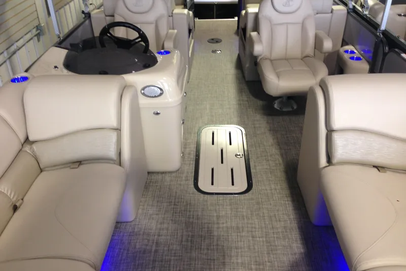 Slide: The Image of Luxurious interior of 2016 Misty Harbor 2285 Biscayne Bay RL pontoon boat. - 10
