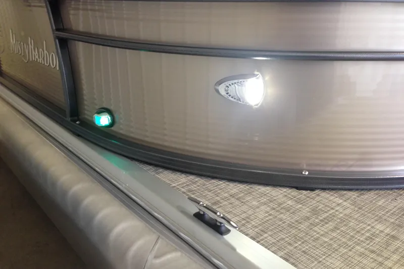 Slide: The Image of 2016 Misty Harbor 2285 Biscayne Bay RL pontoon boat with illuminated side lights. - 27