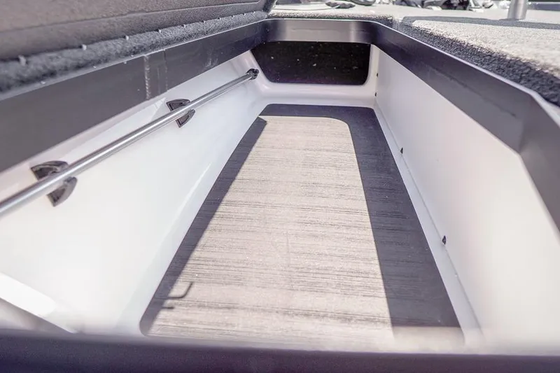 Slide: The Image of Spacious storage compartment in 2026 Skeeter ZXR20 SE boat interior. - 29