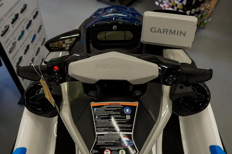 Slide: The Image of 2026 Sea-Doo FishPro Sport 170 dashboard with Garmin navigation system. - 13