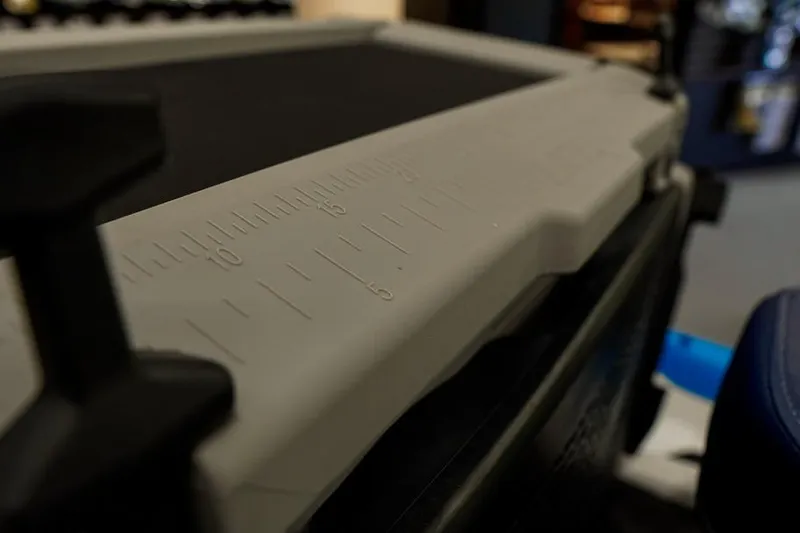 Slide: The Image of Close-up of 2026 Sea-Doo FishPro Sport 170 with measurement markings. - 21