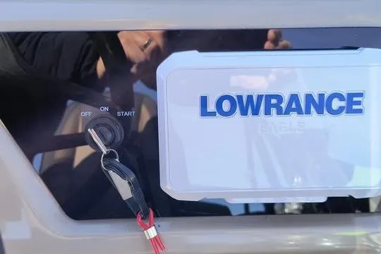 Slide: The Image of Control panel of a 2026 Viaggio V22U with Lowrance navigation system. - 6