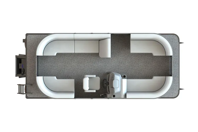 The Image of Manufacturer Provided Image: Top view of 2026 SunChaser Vista 20 LR pontoon boat interior layout. - 1