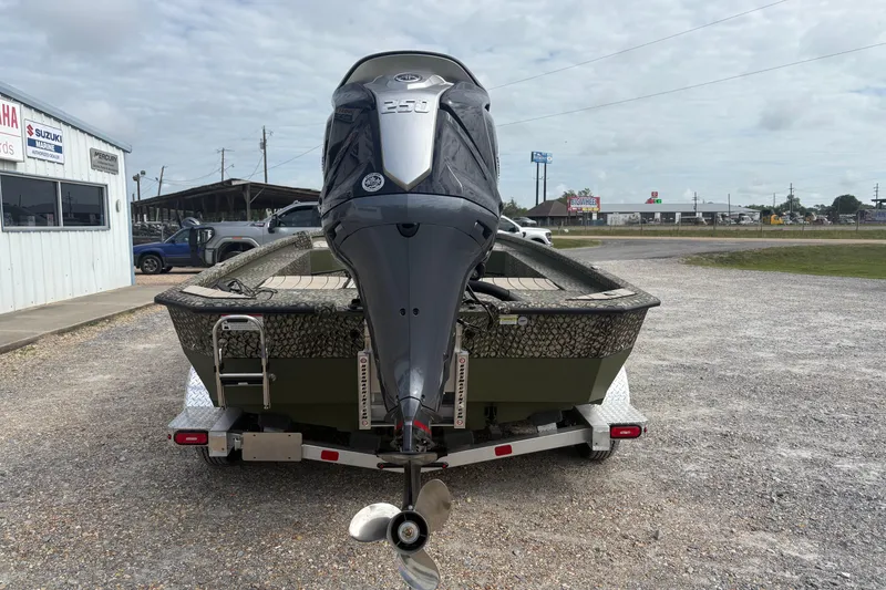Slide: The Image of 2026 Vexus ACX 2210 boat with powerful outboard motor on trailer. - 4