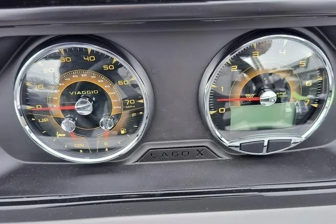 Slide: The Image of Dashboard of 2026 Viaggio x22u showing speedometer and tachometer gauges. - 8