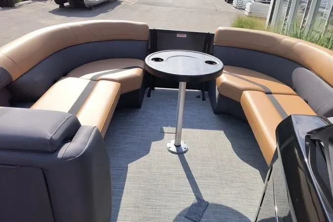 Slide: The Image of Interior of 2026 Viaggio X22S with stylish seating and table. - 10