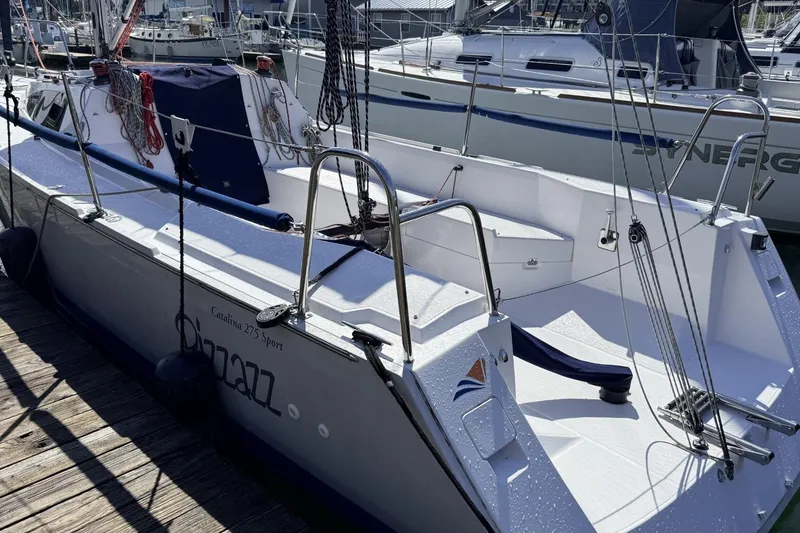 Slide: The Image of 2016 Catalina 275 Sport sailboat docked at marina. - 13