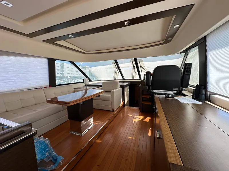 Slide: The Image of Interior of 2015 Tiara Yachts 50 Sports Coupe, luxurious design. - 5