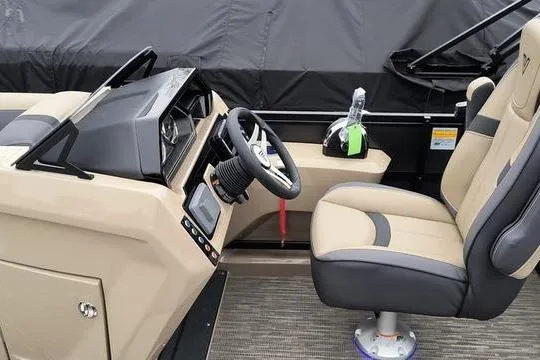 Slide: The Image of Interior of Viaggio x22u 2026 with steering wheel and seat. - 4