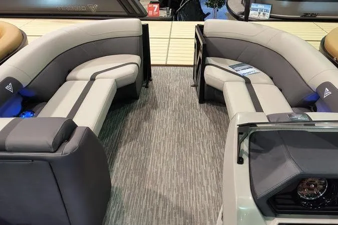Slide: The Image of Interior of 2026 Viaggio X22Q with luxurious seating. - 7