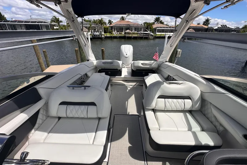 Slide: The Image of Interior of 2025 Regal LX6 with luxurious white seating. - 10