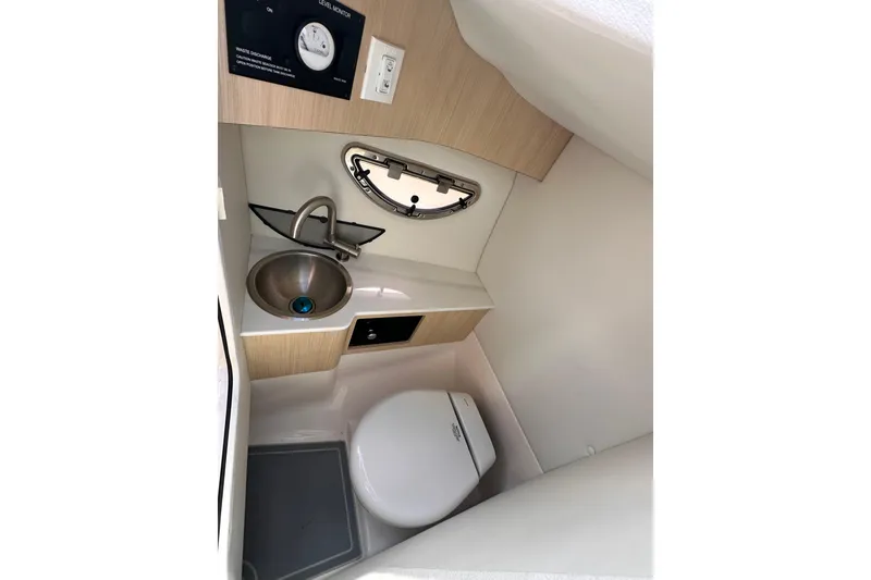 Slide: The Image of Interior of 2025 Regal LX6 with toilet and sink. - 15
