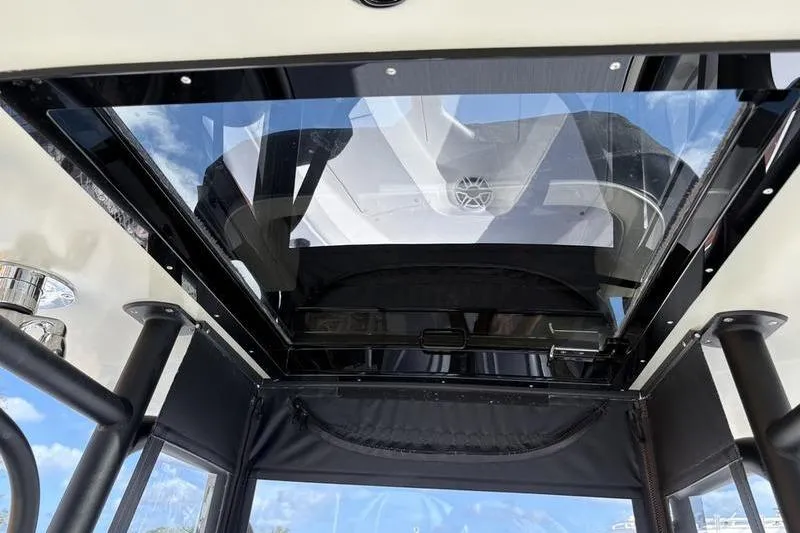 Slide: The Image of Glass roof of Stuart 27 boat model, year 2025. - 37
