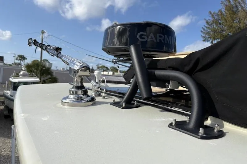 Slide: The Image of Stuart 27 boat 2025 with Garmin equipment on deck. - 39