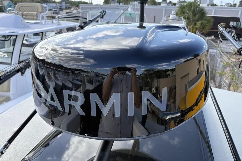 Slide: The Image of Garmin radar on a Stuart 27 boat, year 2025. - 45
