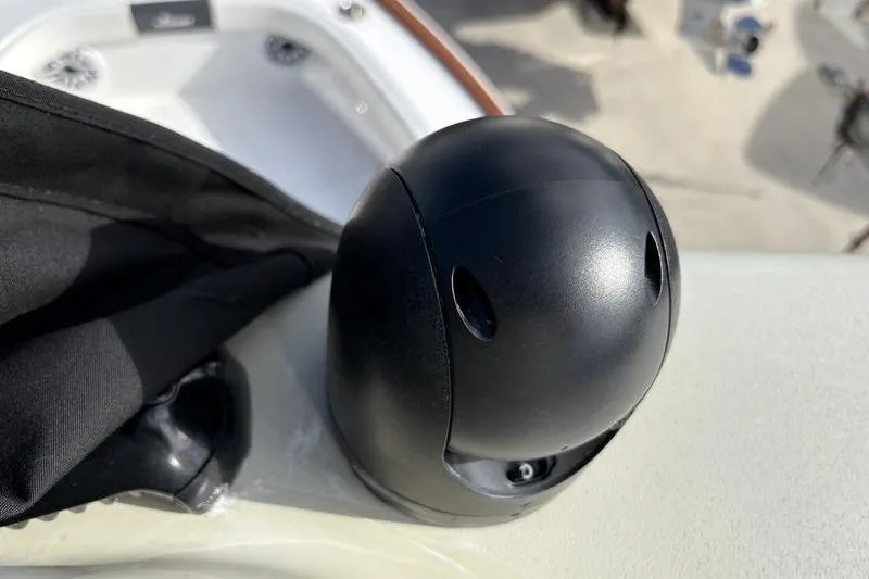 Slide: The Image of Black dome on Stuart 27 boat, model year 2025. - 6