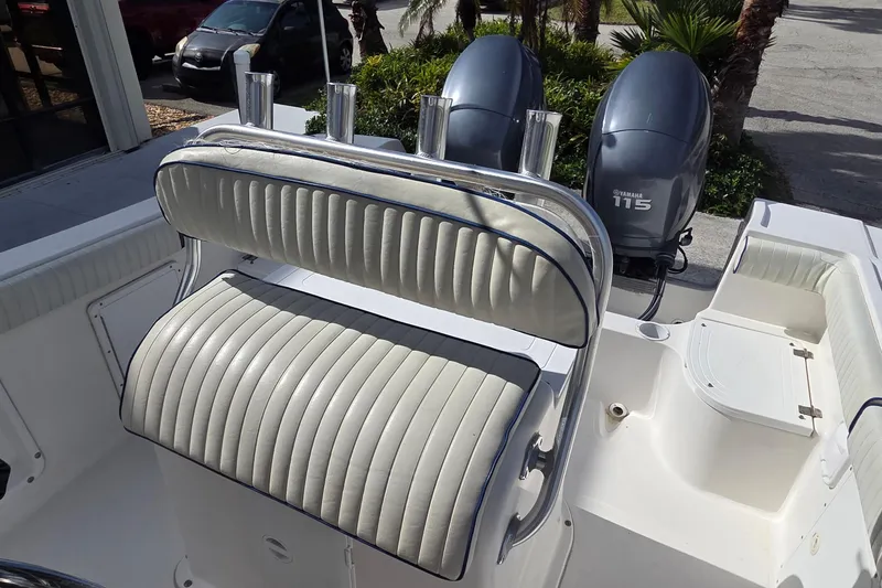Slide: The Image of 2008 Clearwater 2300 Center Console with Yamaha 115 engines. - 15