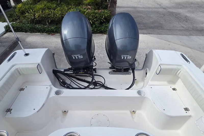 Slide: The Image of 2008 Clearwater 2300 Center Console with Yamaha 115 engines. - 16