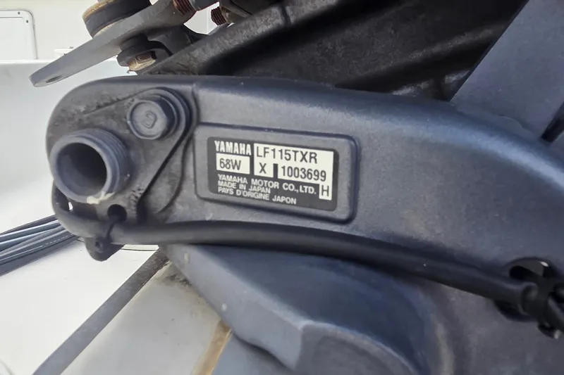 Slide: The Image of Yamaha LF115TXR engine on Clearwater 2300 Center Console, year 2008. - 20