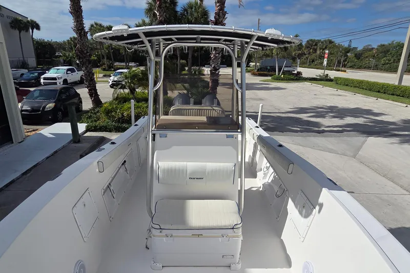 Slide: The Image of 2008 Clearwater 2300 Center Console boat on parking lot. - 5