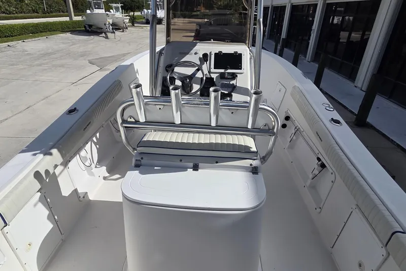 Slide: The Image of Interior view of a 2008 Clearwater 2300 Center Console boat. - 6