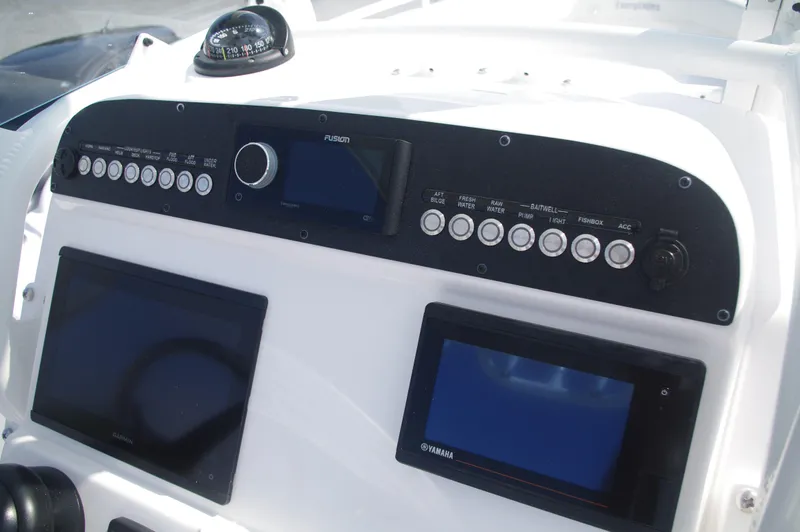 Slide: The Image of Dashboard of Everglades 235 Center Console boat, 2023 model. - 27