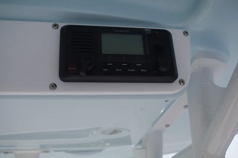 Slide: The Image of Garmin device on Everglades 235 Center Console 2023 boat. - 32