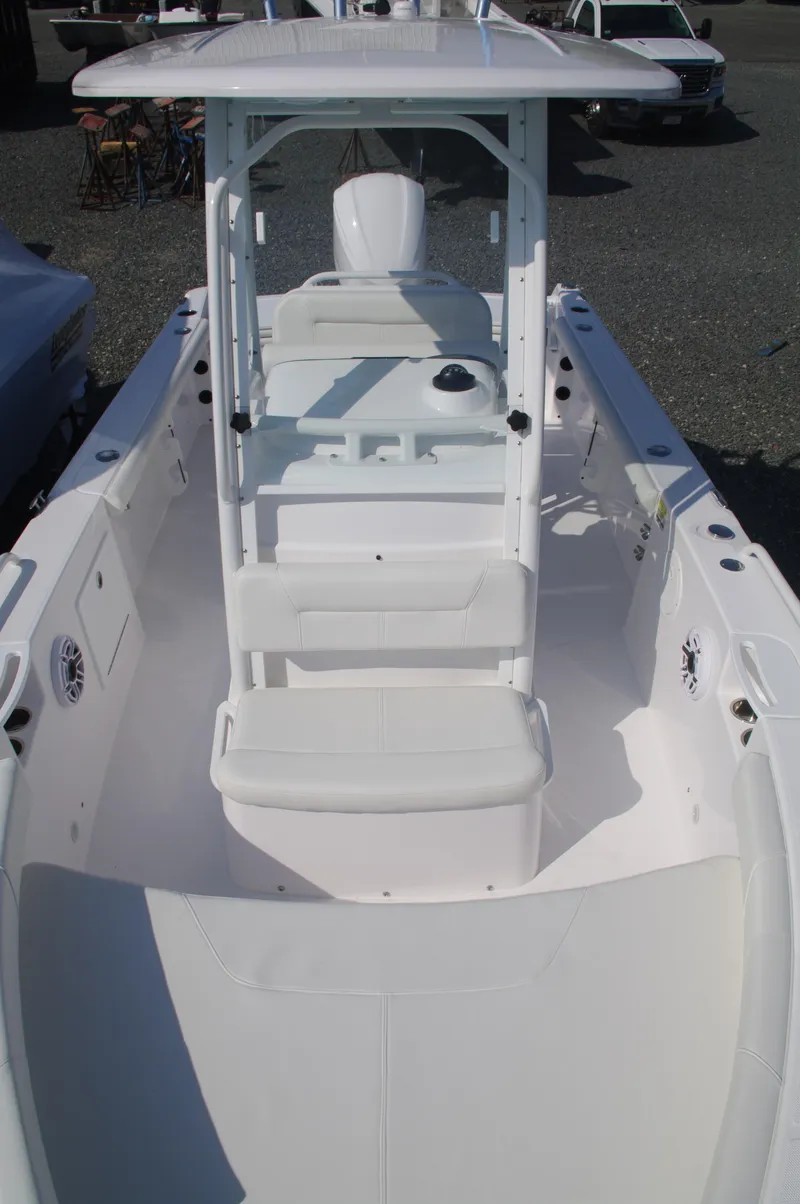 Slide: The Image of 2023 Everglades 235 Center Console boat, interior view. - 38