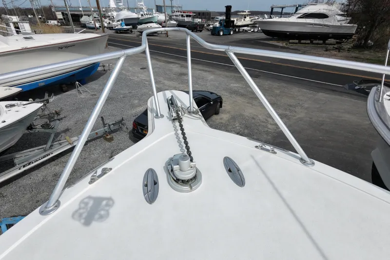 Slide: The Image of Bow view of 2004 Topaz 32 Express pulpit - 4