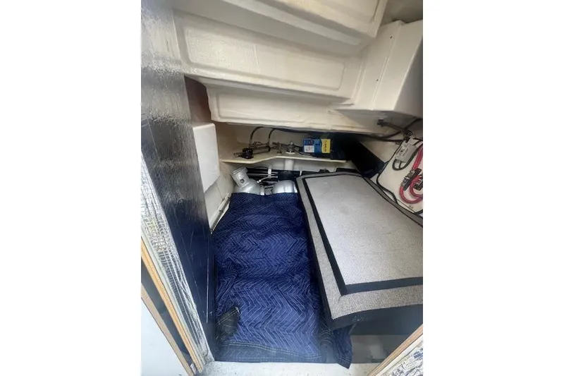 Slide: The Image of 2021 Leopard 53 Powercat engine room with equipment and insulation. - 7