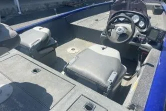 Slide: The Image of 2014 Tracker Pro Team 175 TF interior with steering console. - 4