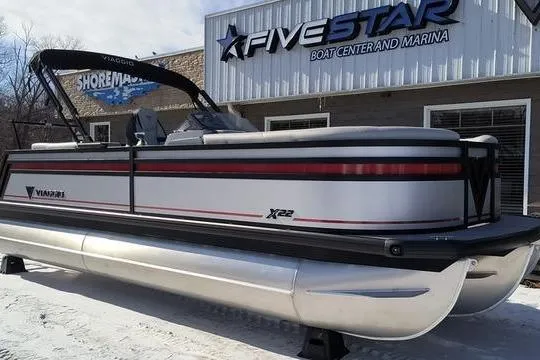 The Image of Viaggio x22u 2026 pontoon boat at Five Star Marina. - 0