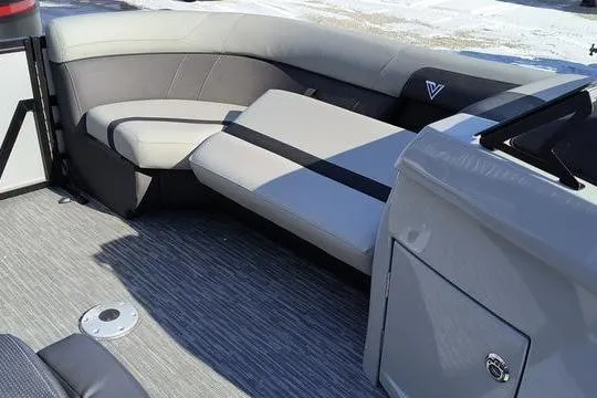 Slide: The Image of Interior of 2026 Viaggio x22u with sleek gray seating. - 14