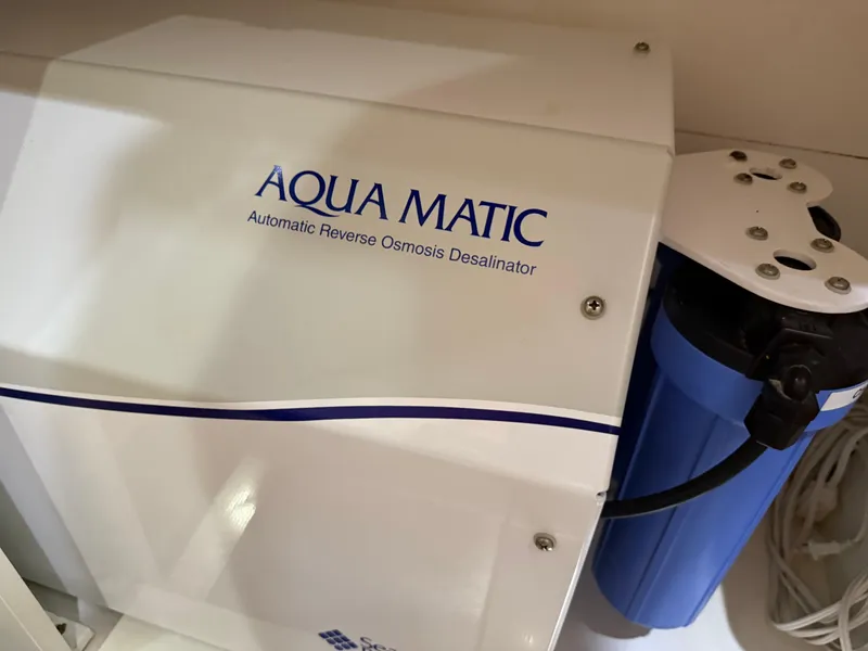 Slide: The Image of Aqua Matic automatic reverse osmosis desalinator on Monte Carlo Yachts 76, 2012 model. - 39