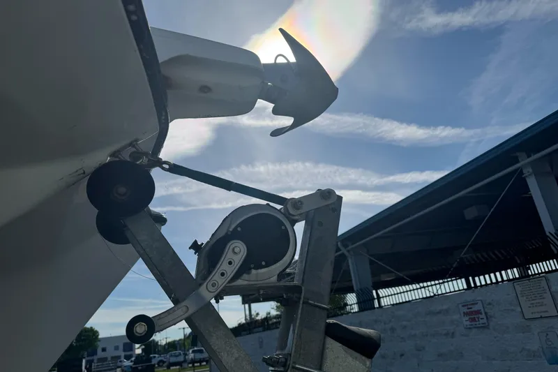 Slide: The Image of Boat trailer winch and bow stop on a 2000 Glacier Bay 2680 Coastal Runner. - 6