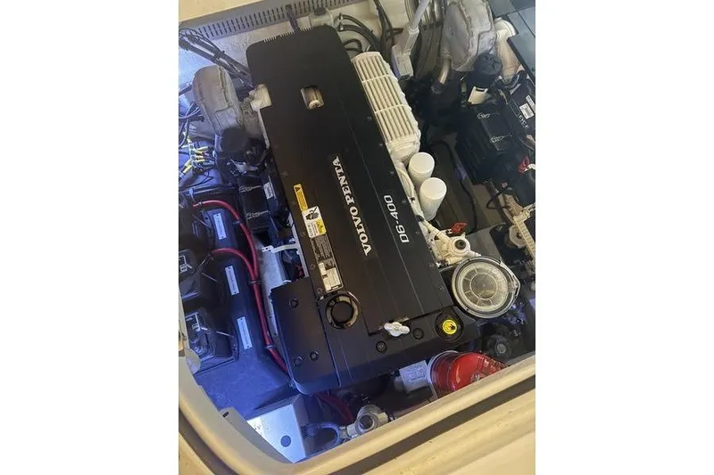 Slide: The Image of Engine compartment of a 2016 Cobalt A40 with Volvo Penta D6-400 engine. - 24
