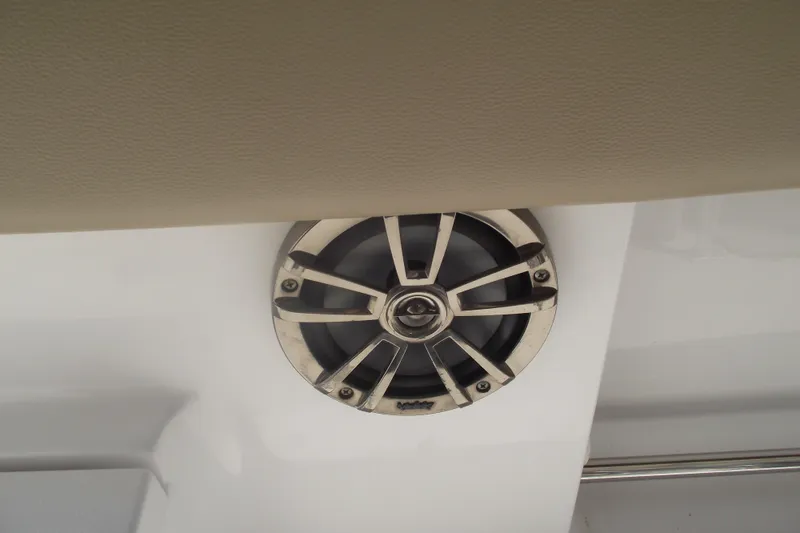 Slide: The Image of Speaker installed on a 2016 Sportsman Open 212 Center Console boat. - 26