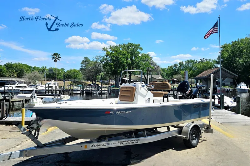 The Image of 2019 Sea Pro 208 Bay boat on trailer at North Florida Yacht Sales dock. - 1