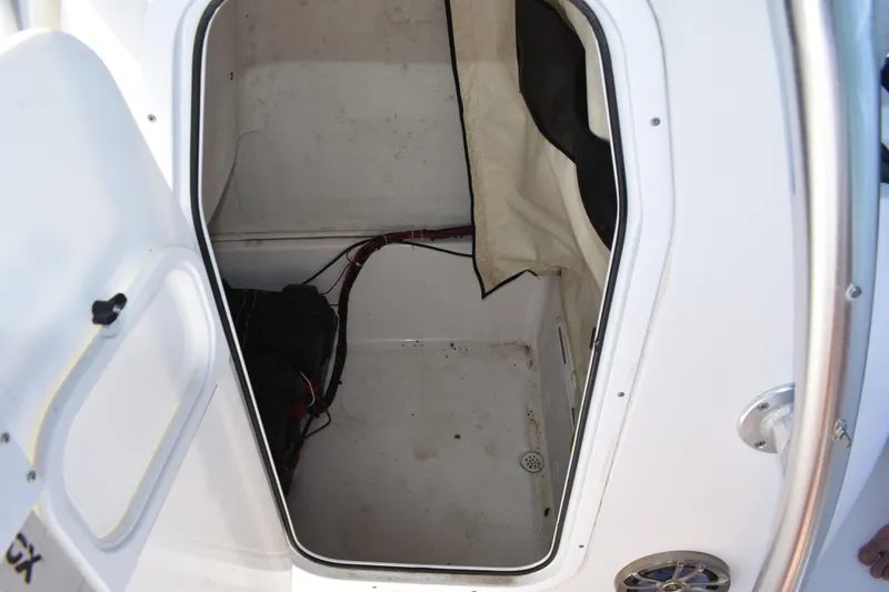 Slide: The Image of Interior storage compartment of a 2014 Sea Fox 226 Commander boat. - 21