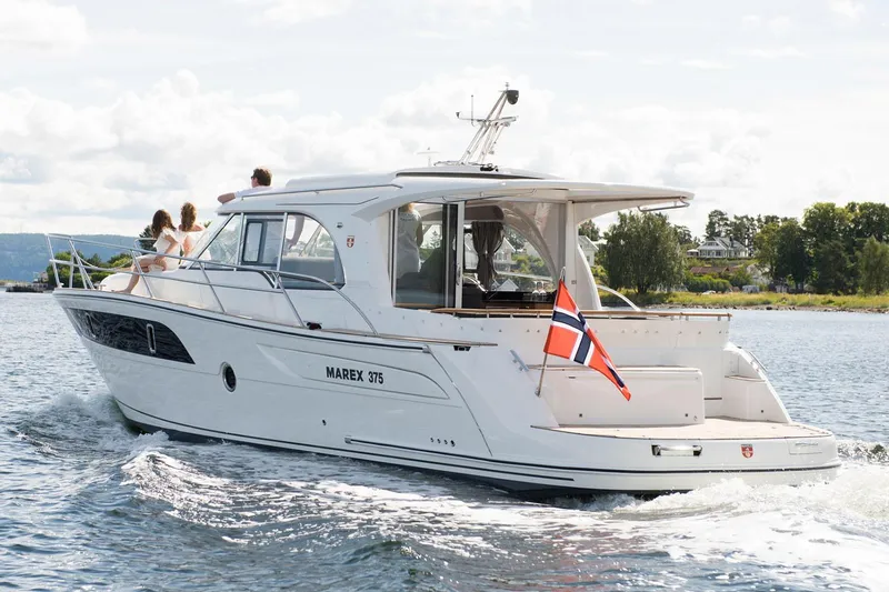 Slide: The Image of Manufacturer Provided Image: Marex 375 Yacht 2026 cruising with Norwegian flag. - 3