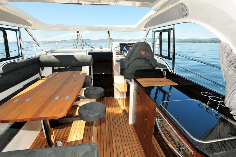 Slide: The Image of Manufacturer Provided Image: Interior of Marex 375 yacht, 2026 model, featuring modern amenities. - 8