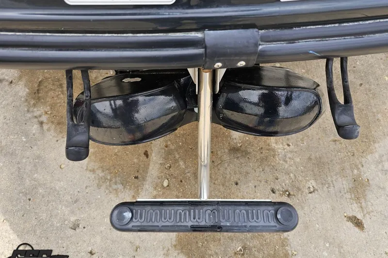 Slide: The Image of Rear view of 2007 Sea-Doo 150 Speedster jet boat's dual exhaust system. - 38