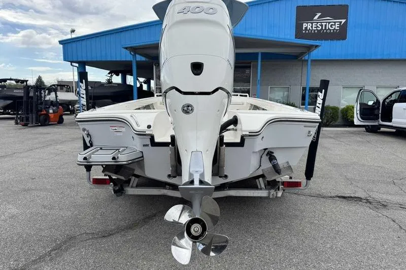Slide: The Image of 2023 Pathfinder 2600 HPS boat with powerful outboard motor at Prestige Water Sports. - 5
