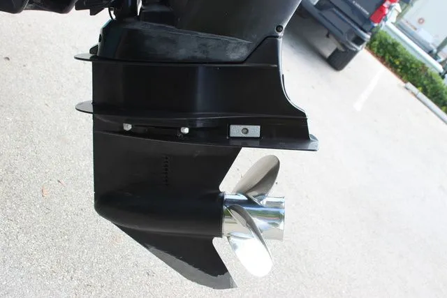 Slide: The Image of Close-up of a 2018 Glasstream 240 CCX boat propeller. - 11