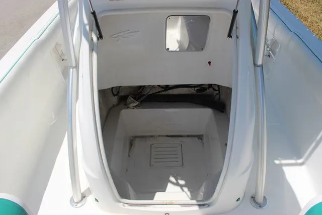 Slide: The Image of Interior of a 2018 Glasstream 240 CCX boat, white design. - 13
