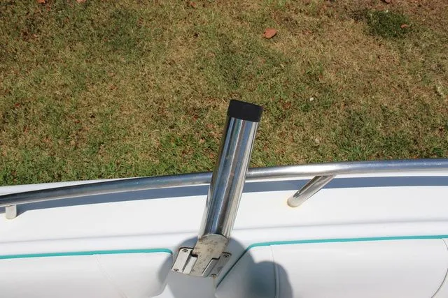 Slide: The Image of 2018 Glasstream 240 CCX boat with stainless steel holder. - 18
